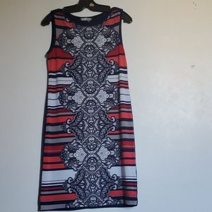 Banana Republic patterned sheath dress